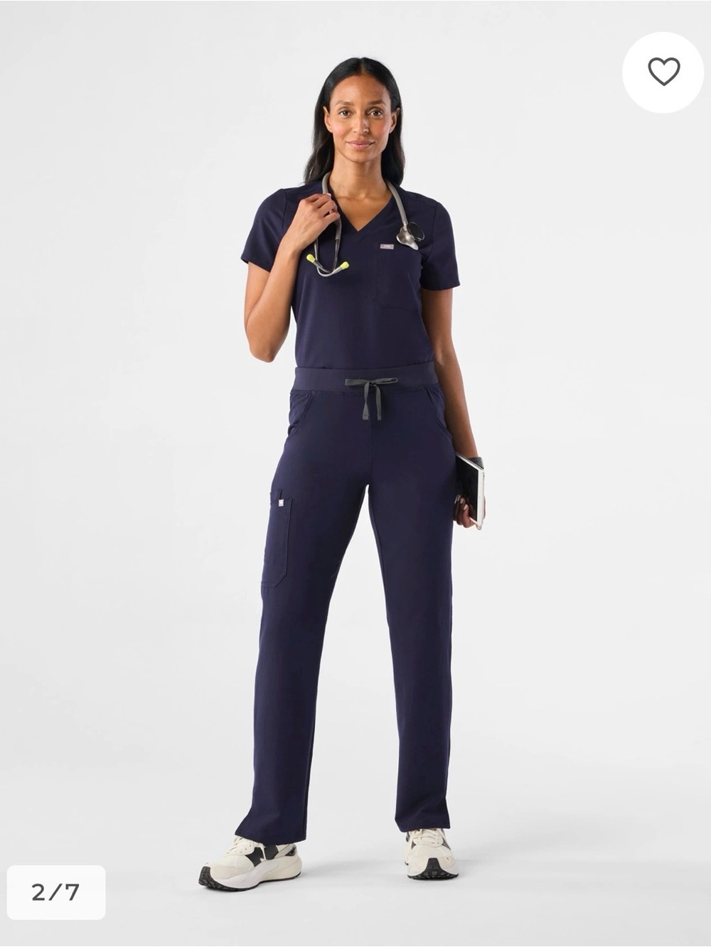 FIGS set Catarina scrub top large petite and the Kade scrub pants large regular